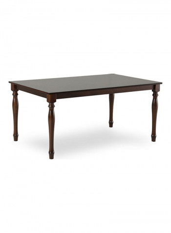 Pattern 6-Seater Dining Set Brown/White