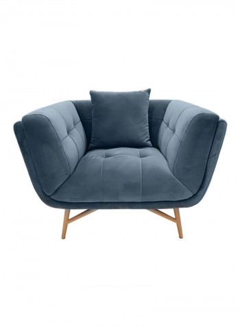 Sansa Armchair Blue/Brown 107x87x75cm