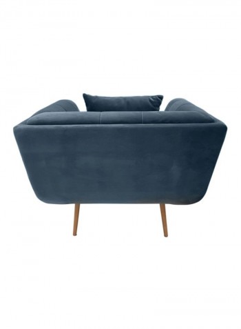 Sansa Armchair Blue/Brown 107x87x75cm