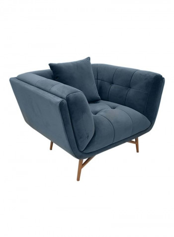 Sansa Armchair Blue/Brown 107x87x75cm