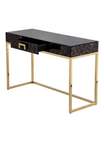 Lizzy Console Table Brown/Gold 120x80x45centimeter