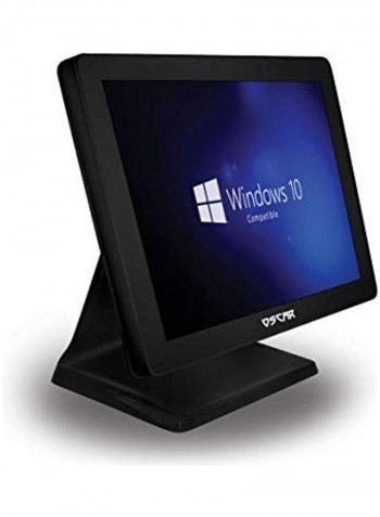 Touchscreen Point Of Sale POS Terminal Cashier Billing Machine Shiny Black
