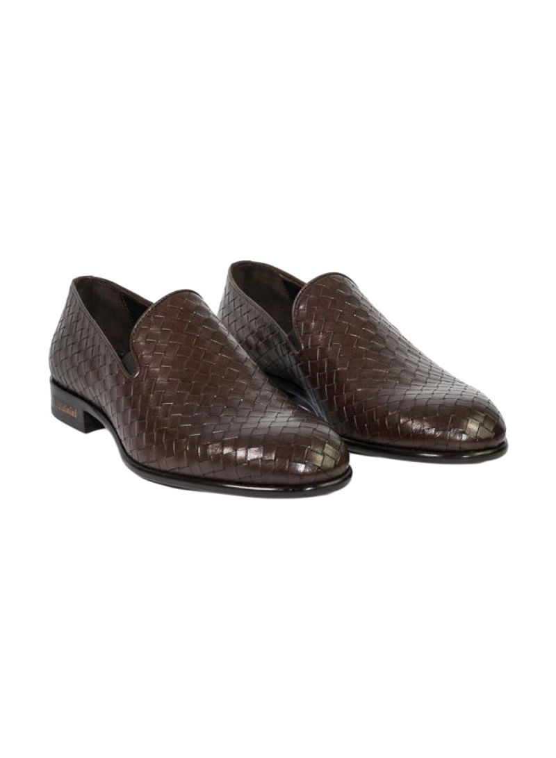 Leather Slip-on Formal Shoes Brown
