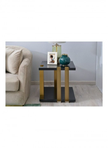 Legowen End Table Black/Brown 55x55x55cm