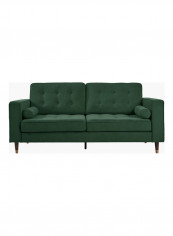 3-Seater Sloan Sofa With 2-Cushions Green 88x85x200cm