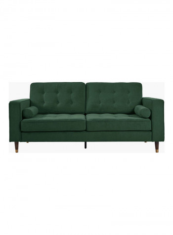 3-Seater Sloan Sofa With 2-Cushions Green 88x85x200cm