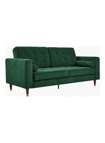 3-Seater Sloan Sofa With 2-Cushions Green 88x85x200cm