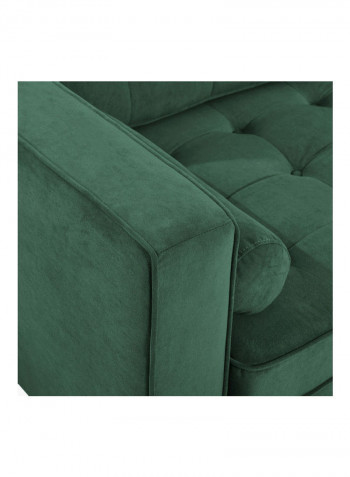 3-Seater Sloan Sofa With 2-Cushions Green 88x85x200cm