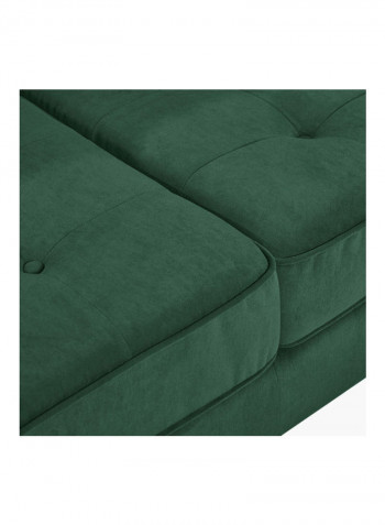 3-Seater Sloan Sofa With 2-Cushions Green 88x85x200cm