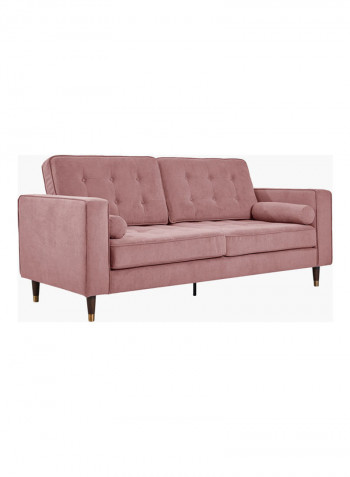3-Seater Sloan Sofa With 2-Cushions Pink 88x85x200cm