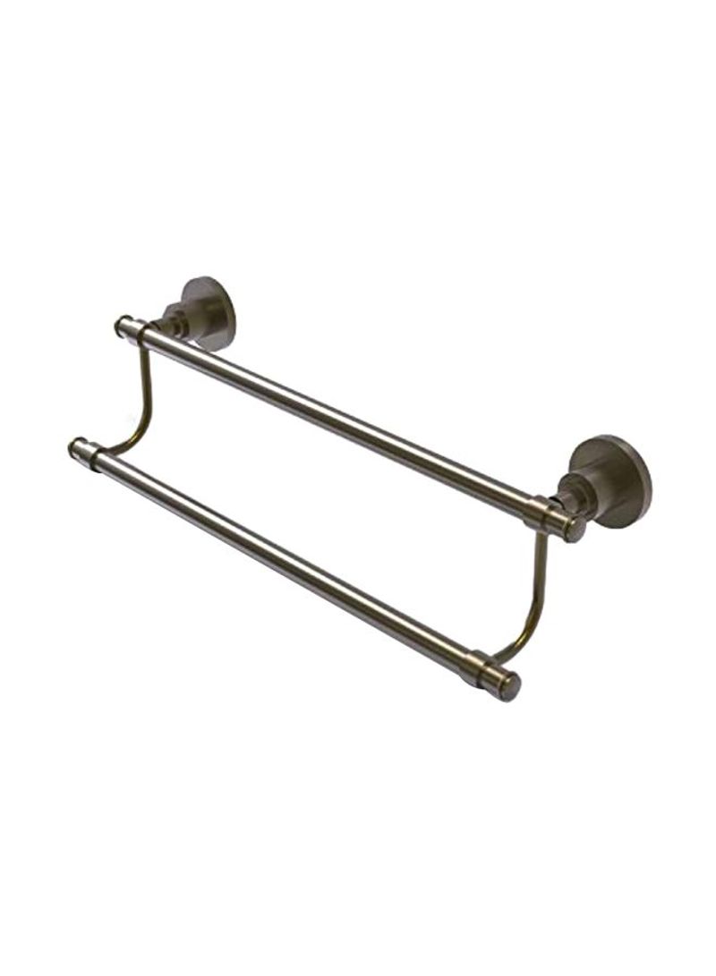 Washington Square Collection Double Towel Bar Silver 36inch