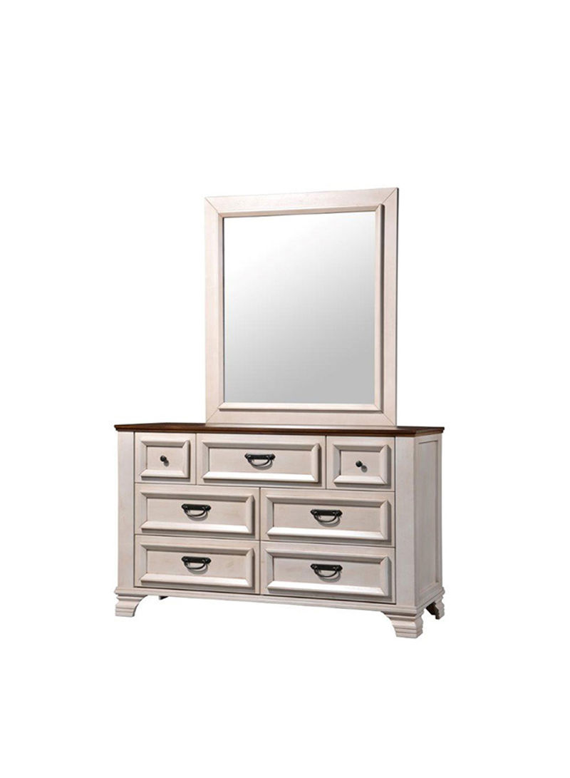 Dresser With Mirror Multicolour 140x45x192cm