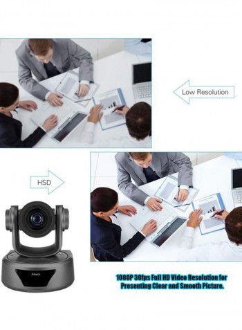 HD Video Conference Cam Camera Full HD 1080P Auto Focus 12X Optical Zoom Max 255 Preset With Remote Control for Business Live Web Meeting Recording Streaming System