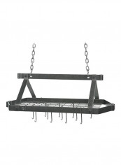 Decor Retro Ceiling Rack With Grid Hammered Steel 30x16x22inch reviews Decor Retro Ceiling Rack With Grid Hammered Steel 30x16x22inch