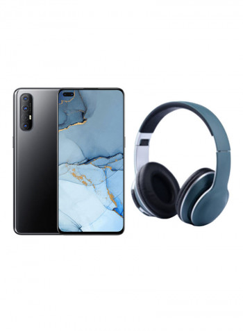 Reno 3 Pro Dual SIM Midnight Black 8GB RAM 256GB 4G LTE With TH-17 Wireless On-Ear Headphones