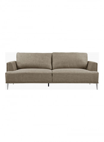 Stella 3-Seater Sofa Beige 80 x 219 x 91cm