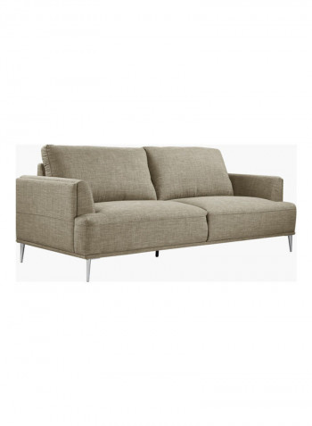 Stella 3-Seater Sofa Beige 80 x 219 x 91cm