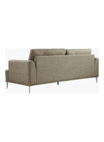 Stella 3-Seater Sofa Beige 80 x 219 x 91cm