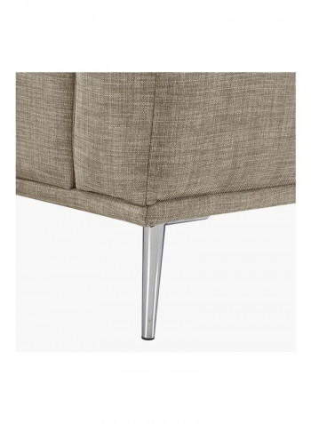 Stella 3-Seater Sofa Beige 80 x 219 x 91cm