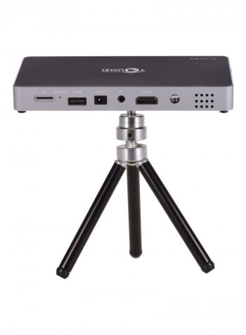 Mini Portable Smart Video Projector Black/Silver