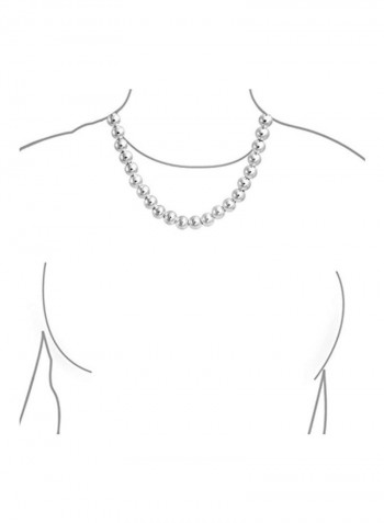 925 Sterling Silver Ball Bead Necklace