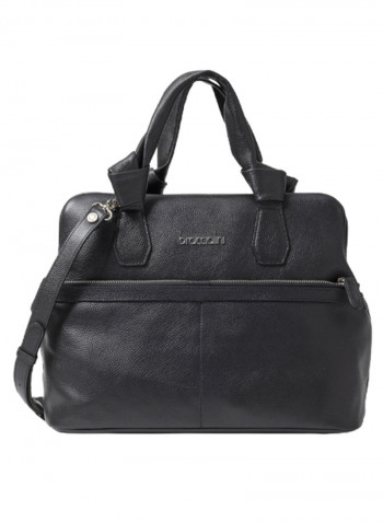 Logo Detail Nora Shoulder Bag Black