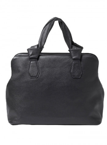 Logo Detail Nora Shoulder Bag Black
