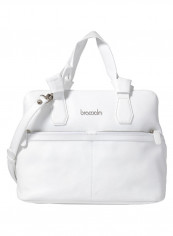 Logo Detail Nora Shoulder Bag White