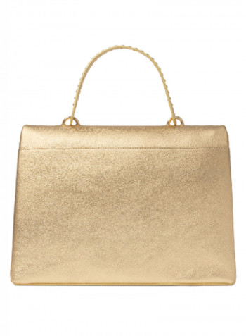 Naomi Round Rivet Detail Shoulder Bag Gold
