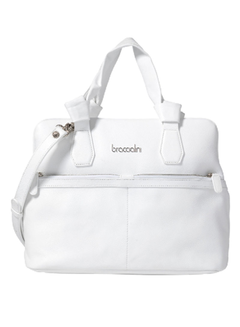 Nora Adjustable Strap Shoulder Bag White
