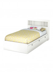Spark Twin Mates Bed Without Mattress White King