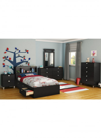 Spark Twin Mates Bed Without Mattress Black King