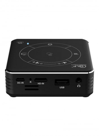 Mini DLP Video Projector with Remote Controller C99 Black