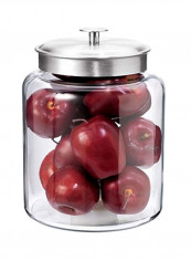 Glass Storage Jar Clear/Silver 8.6 x 8.6 x 11.8inch reviews Glass Storage Jar Clear/Silver 8.6 x 8.6 x 11.8inch