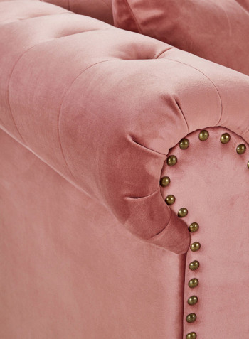 Sofia 3-Seater Sofa With Cushions Pink