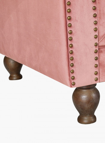 Sofia 3-Seater Sofa With Cushions Pink