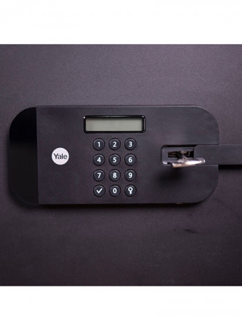High Security Motorised Safe (Laptop) Black 30.5x20cm