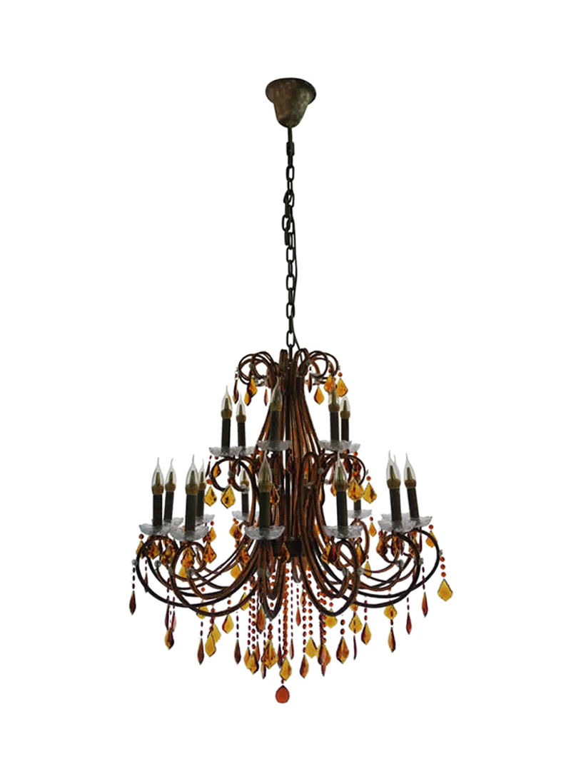 Crystal Chandelier Brown/Gold/Clear 900x950millimeter