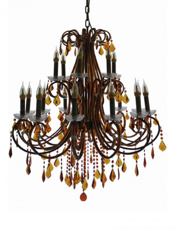 Crystal Chandelier Brown/Gold/Clear 900x950millimeter