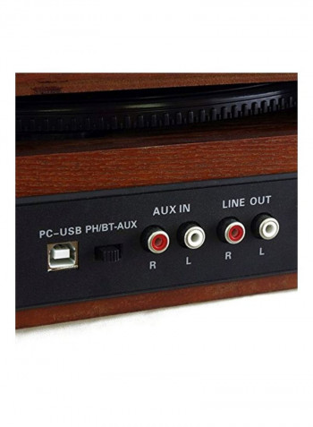 Bluetooth Retro Turn Table PVNTT6UMRBT Brown
