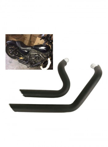 Staggered Short Shots Exhaust Pipes
