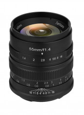 7artisans F1.4 Manual Focus Micro Camera Lens For Panasonic E Mount 55millimeter Black