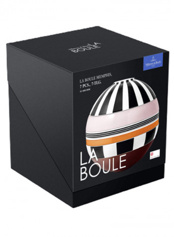 7-Piece Iconic La Boule Dinner Set Multicolour 23.9 x 23.3cm