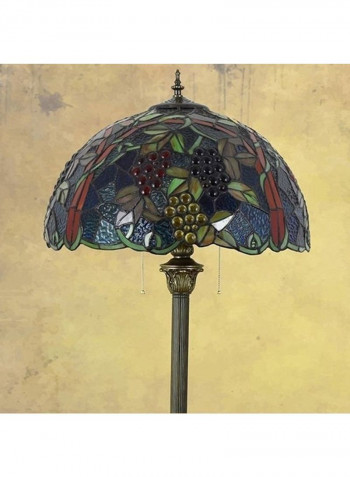 Retro Stained Glass Floor Lamp Multicolour