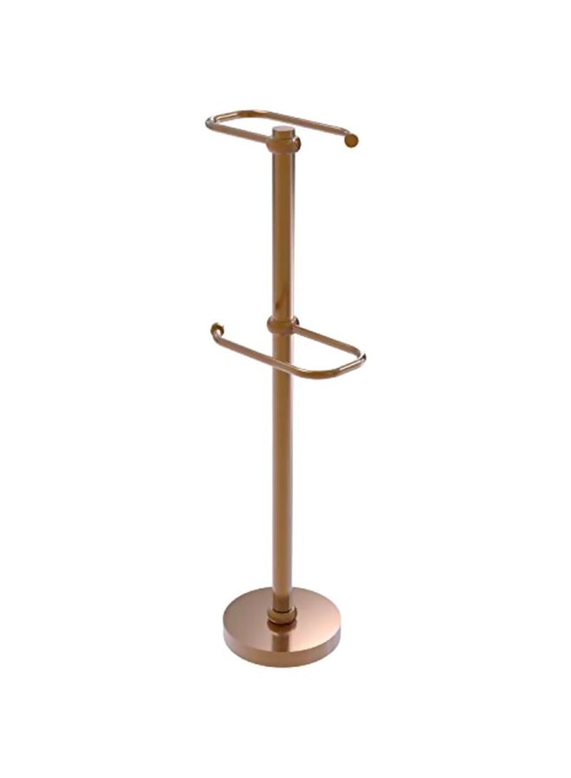 Two Roll Toilet Tissue Stand Gold
