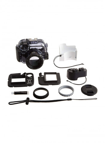 Protective Waterproof Housing Case For Sony Black