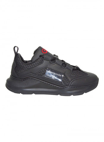 Men's Stitch Detail Sneakers Black