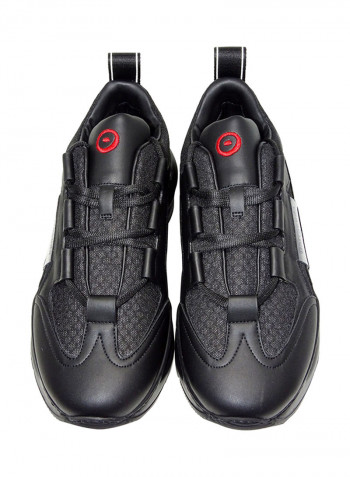 Men's Stitch Detail Sneakers Black