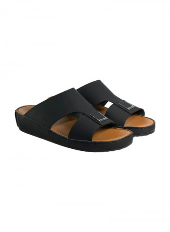 Leather Arabic Sandals Black/Brown