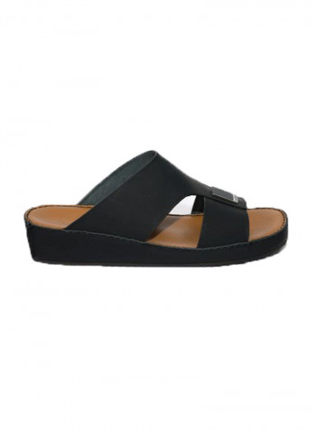 Leather Arabic Sandals Black/Brown